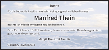Anzeige von Manfred Thein von MGO