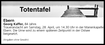 Anzeige von Totentafel vom 27.04.2018 von MGO
