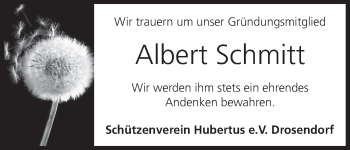 Anzeige von Albert Schmitt von MGO