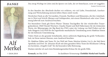Anzeige von Alf Merkel von MGO