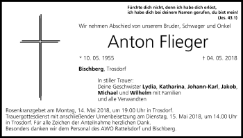 Anzeige von Anton Flieger von MGO