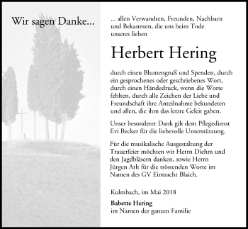 Anzeige von Herbert Hering von MGO