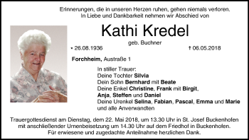 Anzeige von Kathi Kredel von MGO