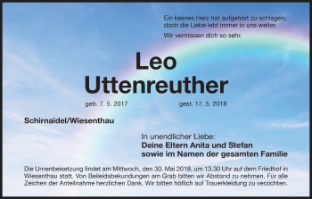 Anzeige von Leo Uttenreuther von MGO