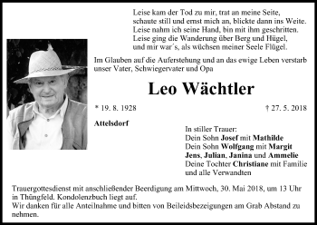 Anzeige von Leo Wächtler von MGO