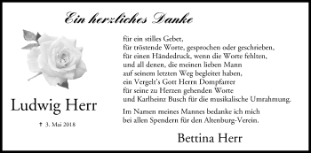 Anzeige von Ludwig Herr von MGO