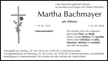 Anzeige von Martha Bachmayer von MGO