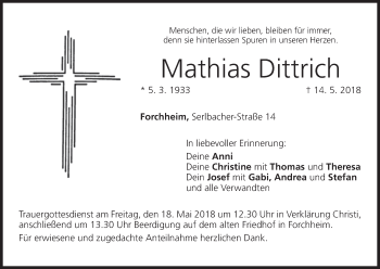 Anzeige von Mathias Dittrich von MGO