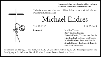 Anzeige von Michael Endres von MGO