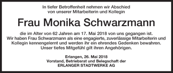 Anzeige von Monika Schwarzmann von MGO