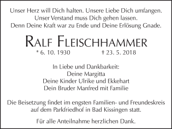 Anzeige von Ralf Fleischhammer von MGO