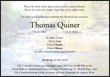Anzeige von Thomas Quiner von MGO