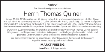 Anzeige von Thomas Quiner von MGO