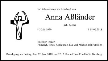 Anzeige von Anna Aßländer von MGO