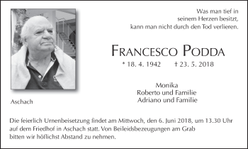 Anzeige von Francesco Podda von MGO