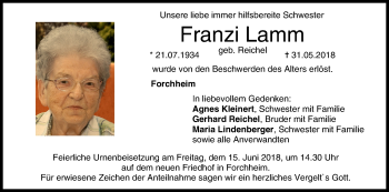 Anzeige von Franzi Lamm von MGO