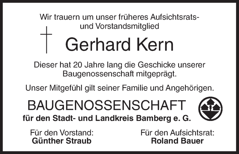  Traueranzeige für Gerhard Kern vom 16.06.2018 aus MGO