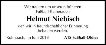 Anzeige von Helmut Niebisch von MGO