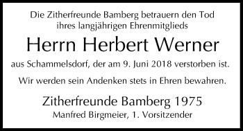 Anzeige von Herbert Werner von MGO