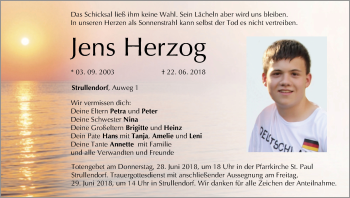 Anzeige von Jens Herzog von MGO