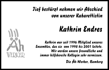 Anzeige von Kathrin Endres von MGO