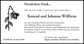 Anzeige von Konrad  Wißlicen von MGO