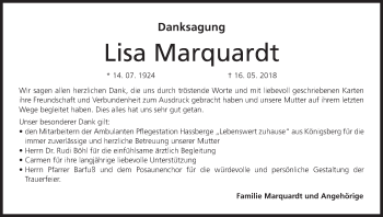 Anzeige von Lisa Marquardt von MGO