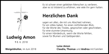 Anzeige von Ludwig Amon von MGO