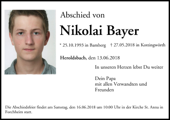Anzeige von Nikolai Bayer von MGO