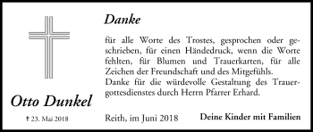 Anzeige von Otto Dunkel von MGO