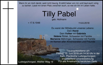 Anzeige von Tilly Pabel von MGO