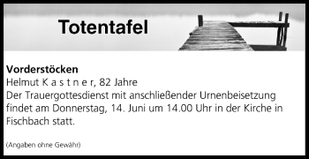 Anzeige von Totentafel vom 13.06.2018 von MGO
