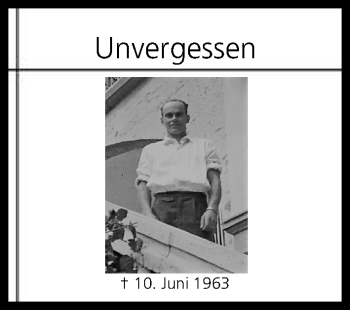 Anzeige von Unvergessen  von MGO