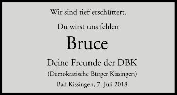 Anzeige von Bruce  von MGO