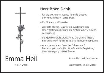 Anzeige von Emma Heil von MGO