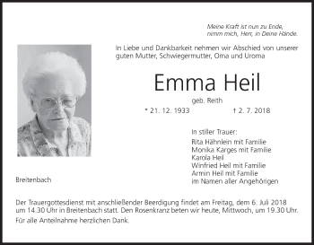 Anzeige von Emma Heil von MGO