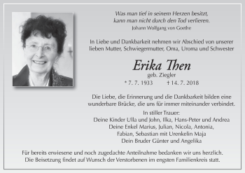 Anzeige von Erika Then von MGO