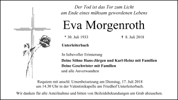 Anzeige von Eva Morgenroth von MGO