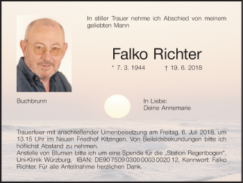 Anzeige von Falko Richter von MGO