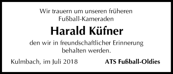 Anzeige von Harald Küfner von MGO