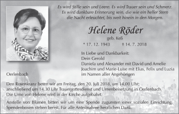 Anzeige von Helene Röder von MGO