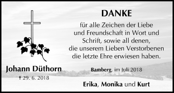 Anzeige von Johann Düthorn von MGO
