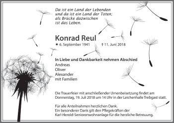 Anzeige von Konrad Reul von MGO