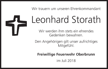 Anzeige von Leonhard Storath von MGO