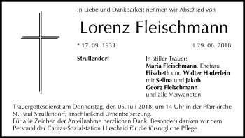 Anzeige von Lorenz Fleischmann von MGO