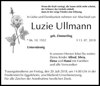 Anzeige von Luzie Ullmann von MGO