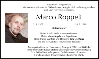 Anzeige von Marco Roppelt von MGO