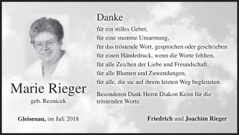 Anzeige von Marie Rieger von MGO