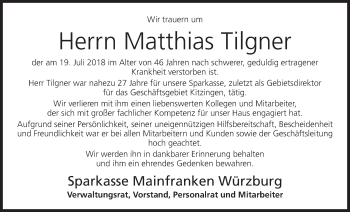Anzeige von Matthias Tilgner von MGO