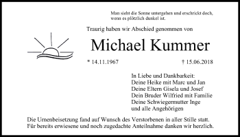 Anzeige von Michael Kummer von MGO